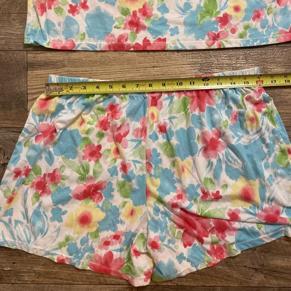 Lauren Ralph Lauren Monogram Women's‎ Floral Pajama Shorts Set XL - Picture 8 of 9